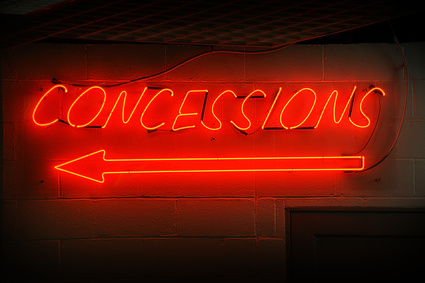 Concession Neon sign