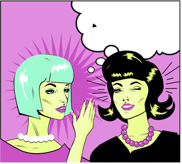 Women gossiping