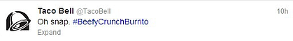 Taco Bell tweet